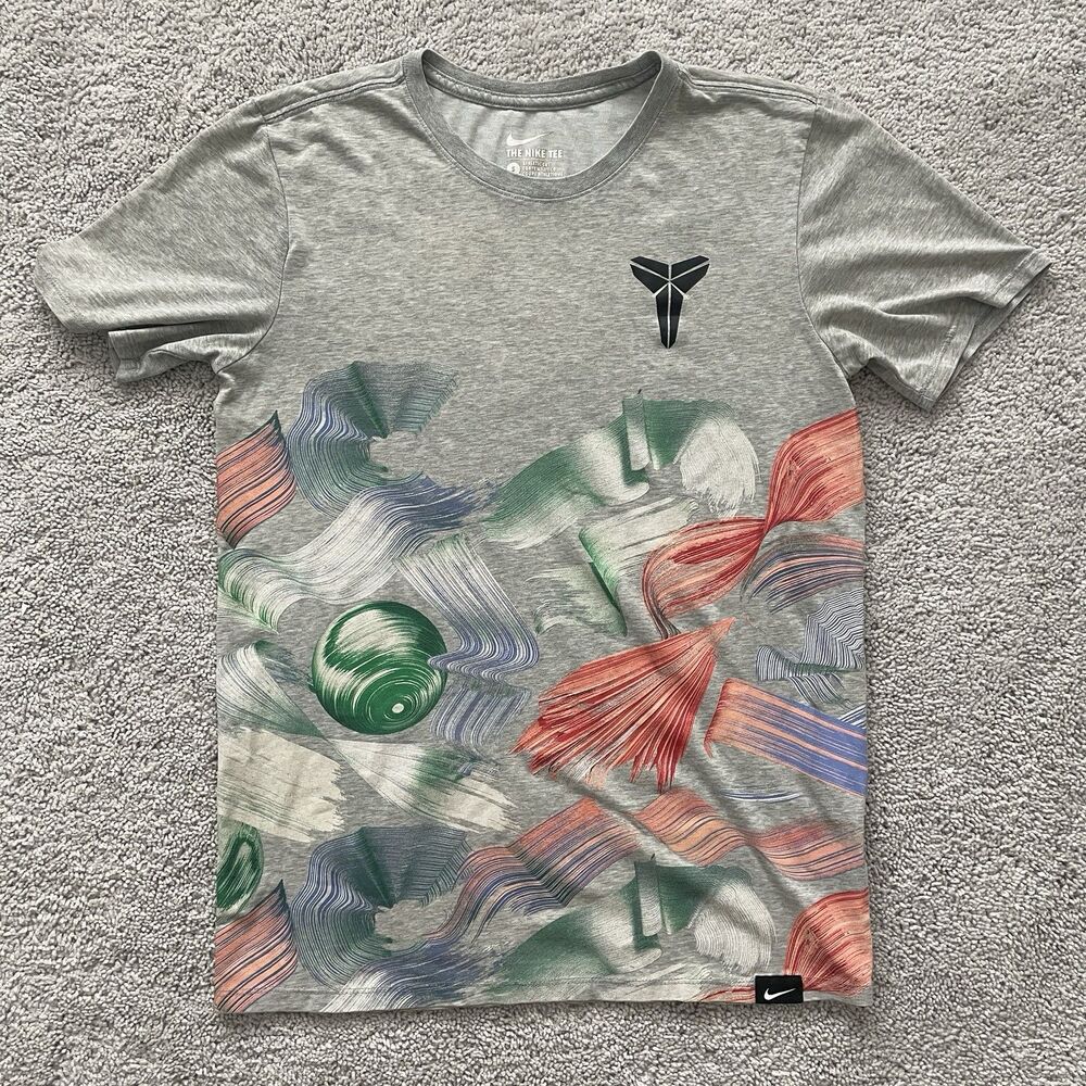 Nike DriFit Kobe Bryant 11 EASTER Edition T-Shirt Gray Men's Small Athletic Fit